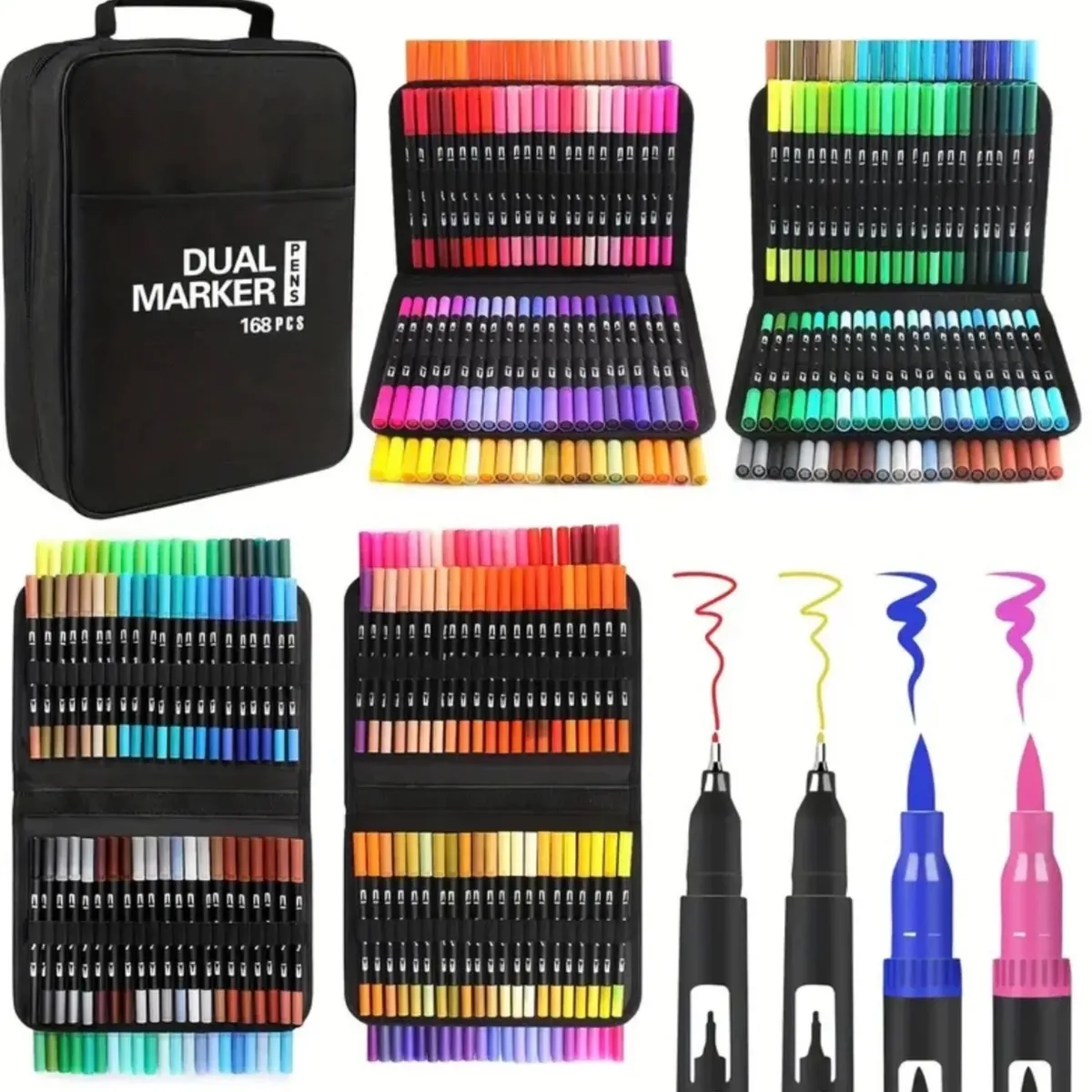 DUAL BRUSH 168 PCS