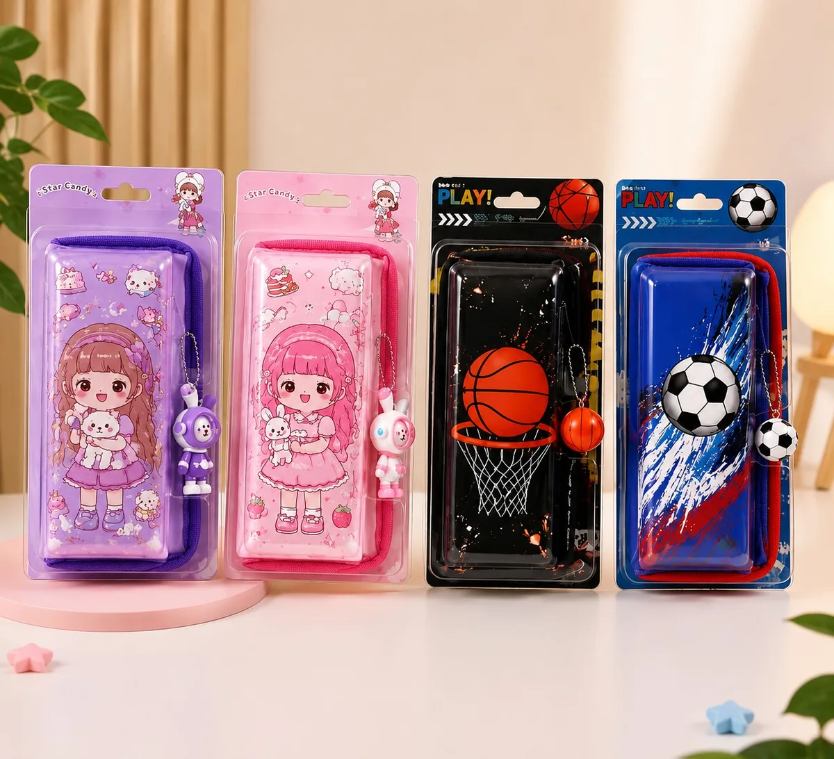 CARTUCHERA KWAII PARA NIÑO Y NIÑA
