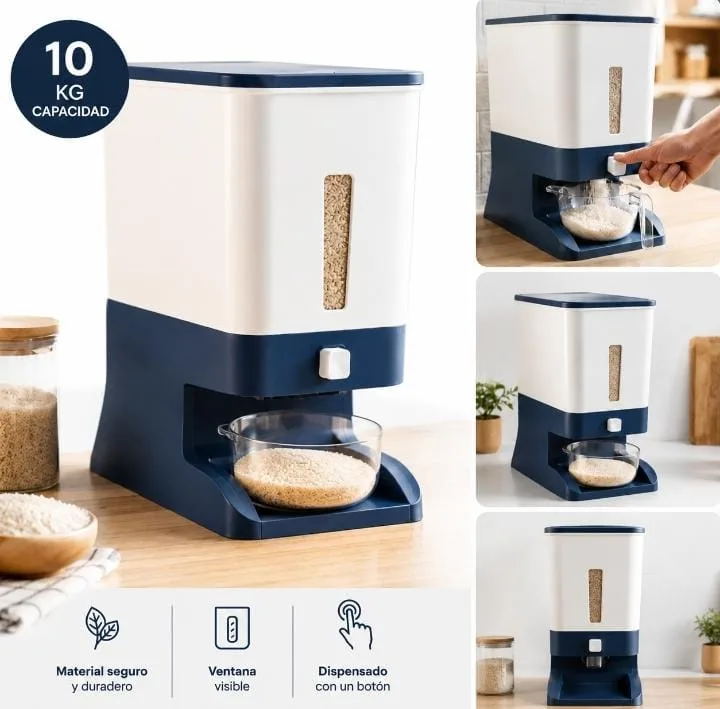 DISPENSADOR DE ARROZ Y MENESTRAS 