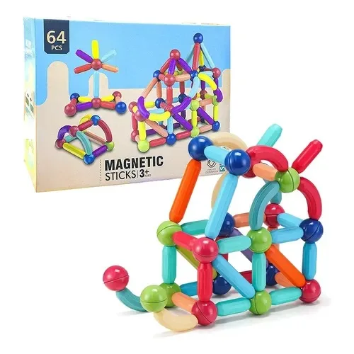 JUEGO MAGNETICO DE 64 PCS