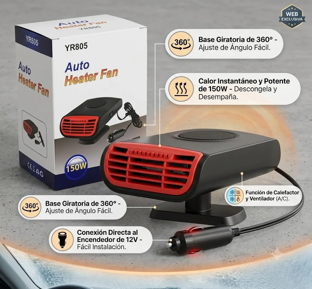 CALEFACTOR PARA AUTO 