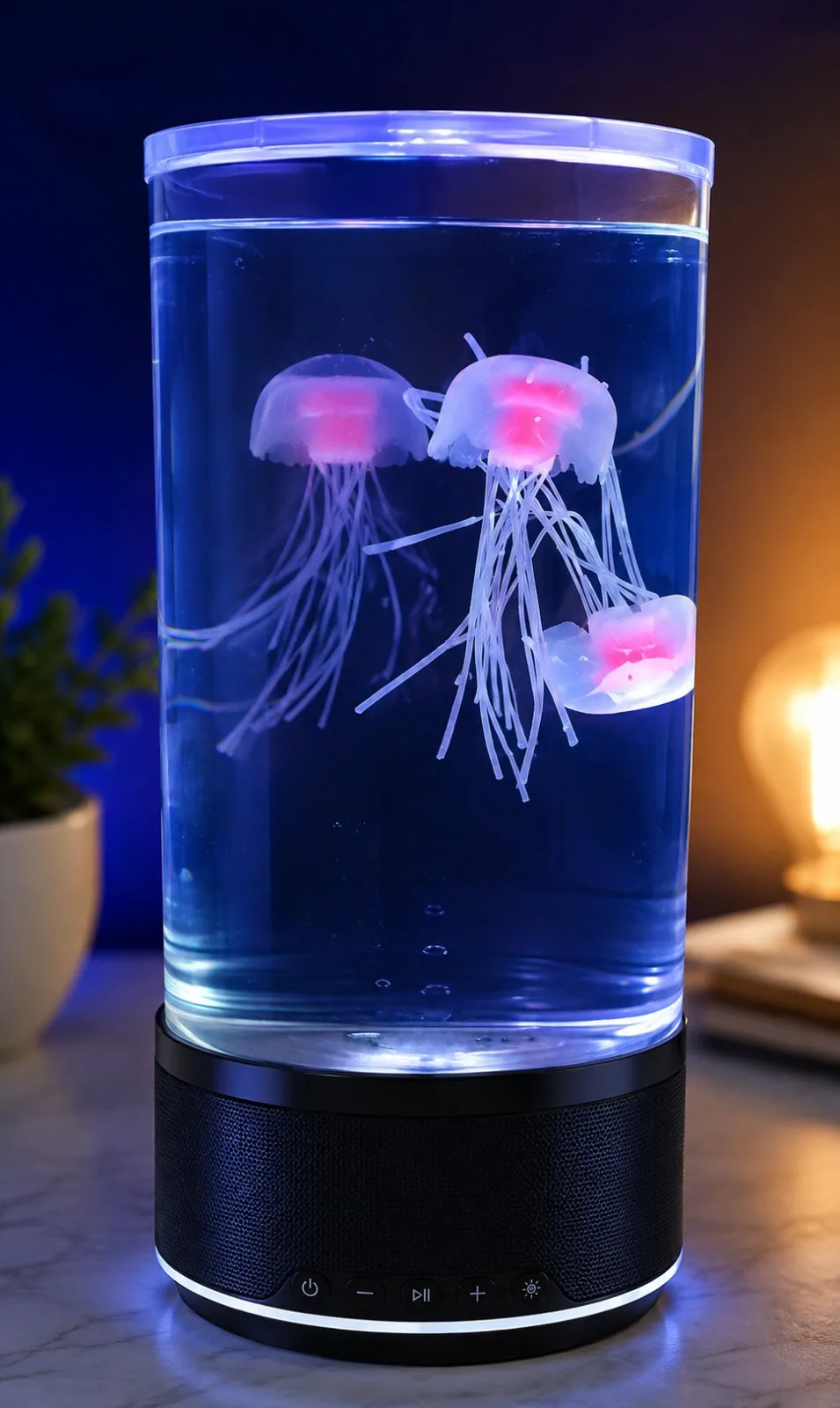 PARLANTE BLUETOOTH LÁMPARA DE MEDUSAS LED RGB