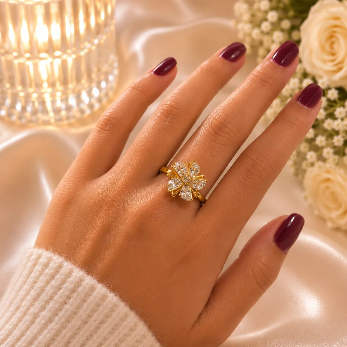 ANILLO REGULADOR GIRATORIO DE FLOR 